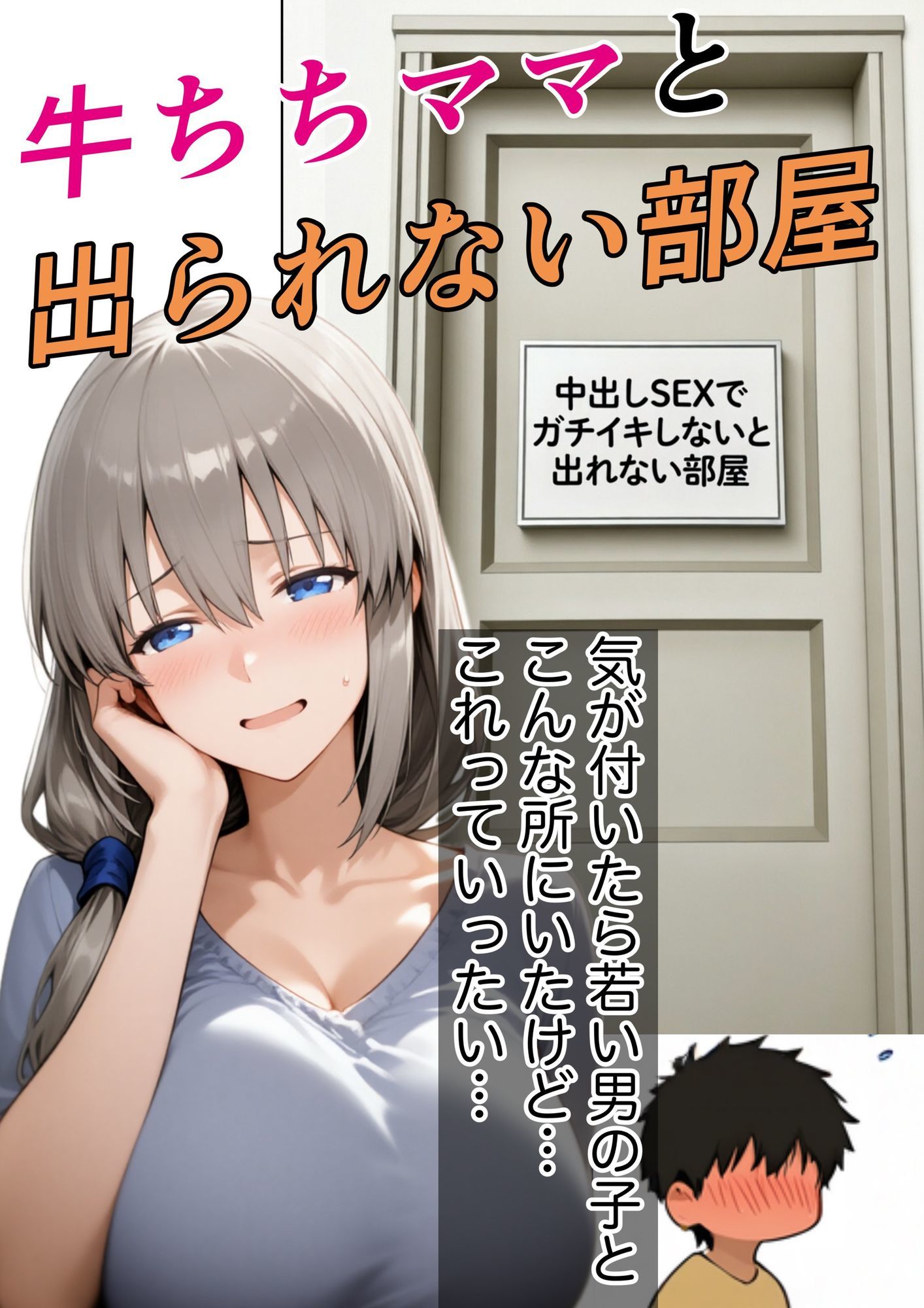 牛ちちママと出れない部屋 サンプル1ページ目