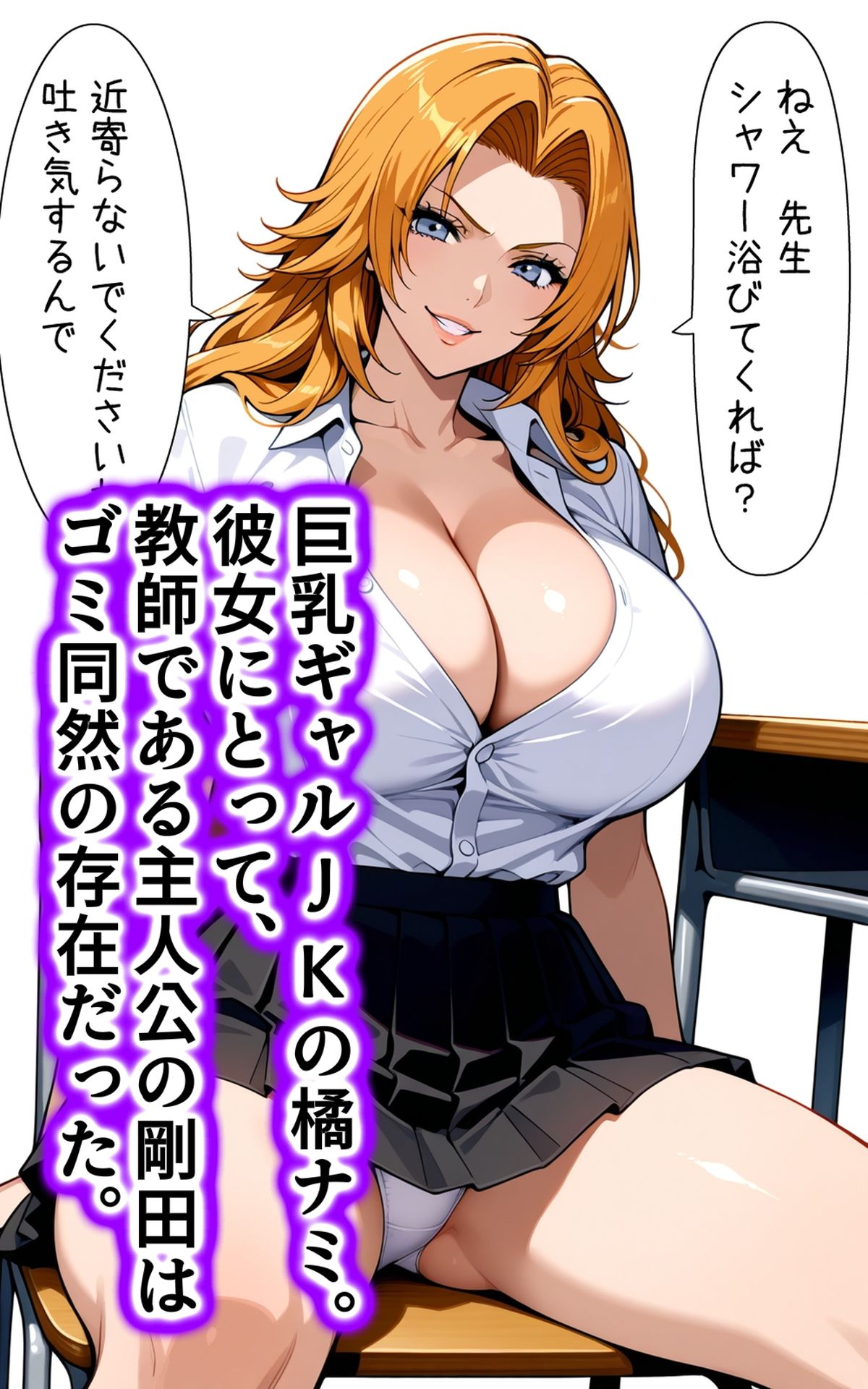 洗脳電波で性指導 生意気な巨乳ギャルJKの常識を書き換え洗脳支配し、エッチな命令で俺のオモチャにした話 サンプル1ページ目