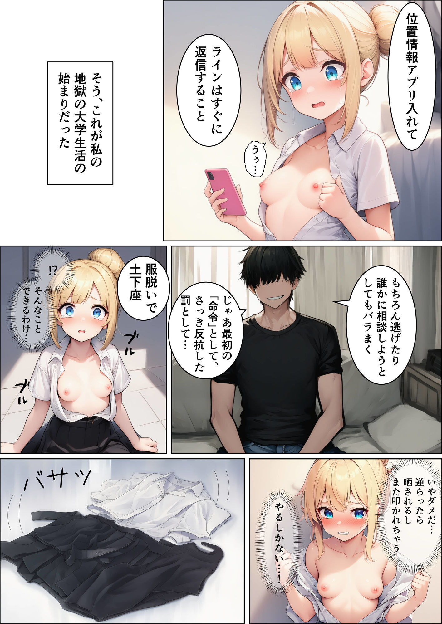 初めての勧誘で人生が変わっちゃった女の子の話  ご主人様との出会い編 サンプル4ページ目