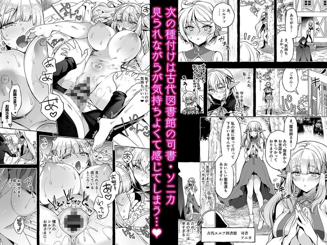淫紋魔術師のエルフハーレム サンプル3ページ目