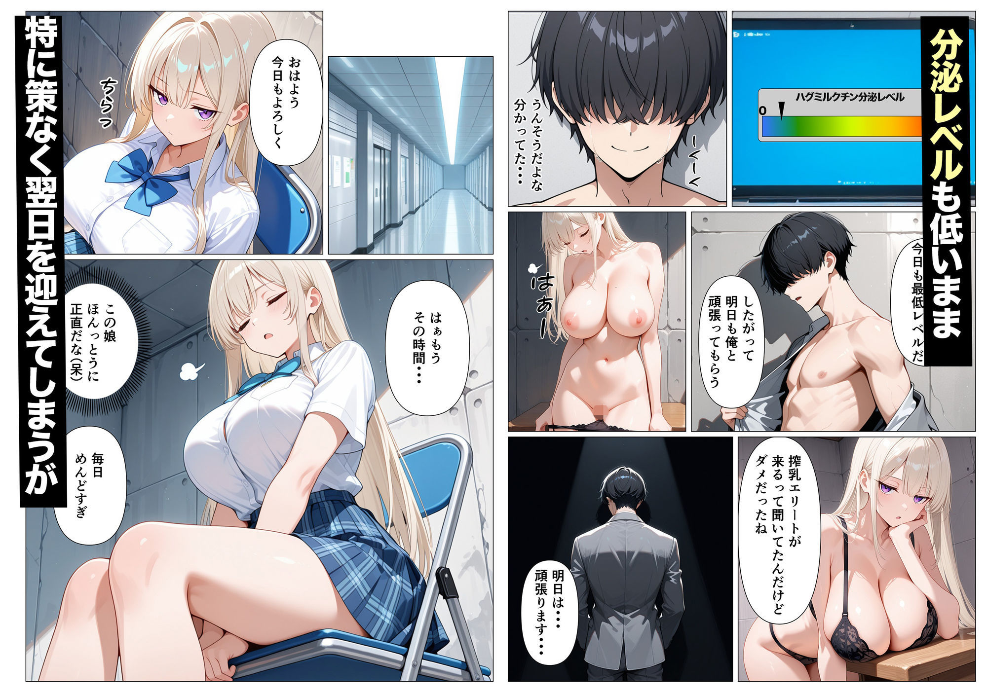 神乳ダウナーギャルの専属搾乳係に選ばれたのは僕でした サンプル5ページ目
