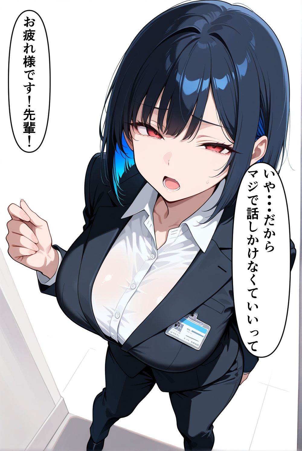 僕を嫌ってる先輩が僕のデカチンポにはチョロかった。 サンプル1ページ目