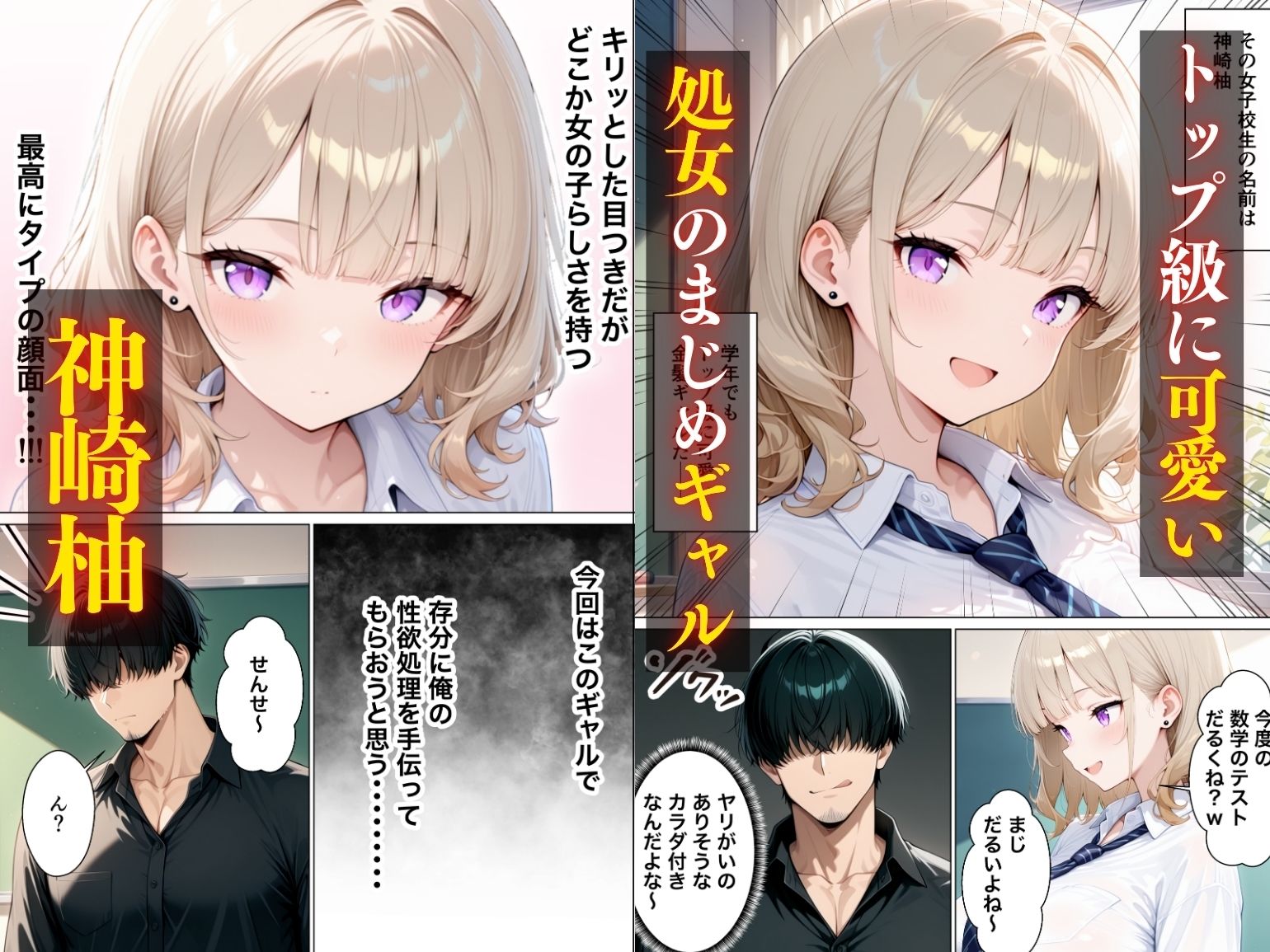まじめ処女の教え子ギャルがクズ教師に開発される話 サンプル2ページ目