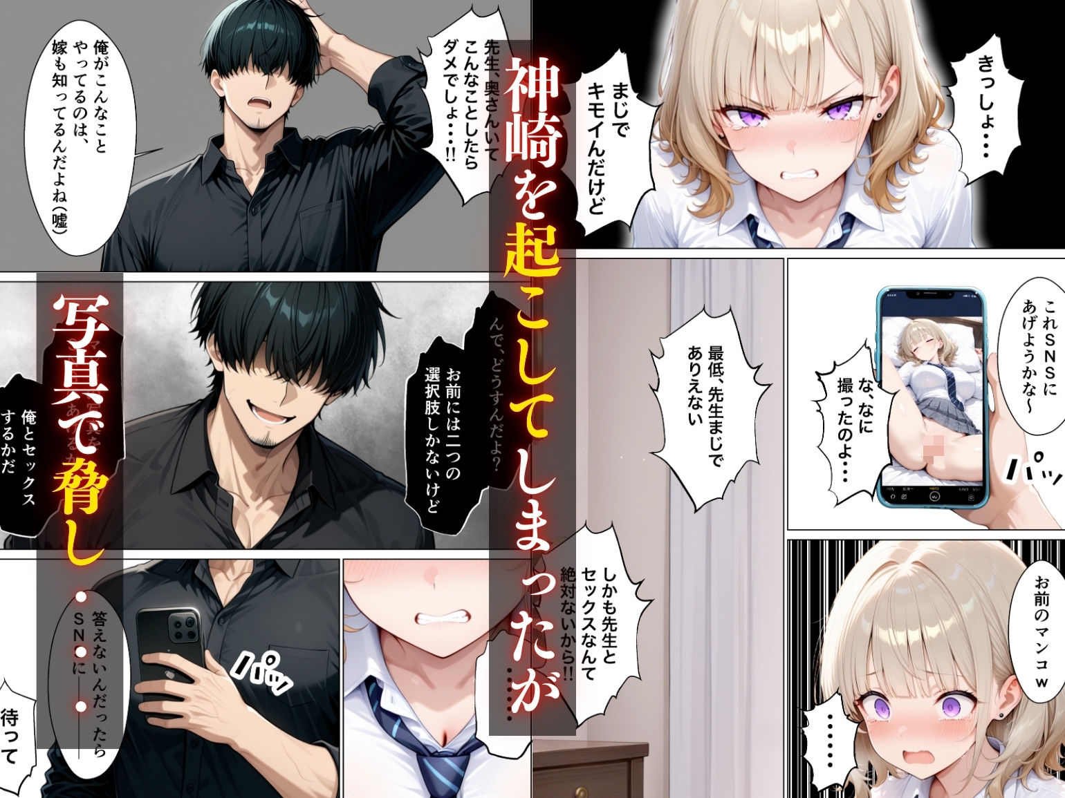 まじめ処女の教え子ギャルがクズ教師に開発される話 サンプル5ページ目