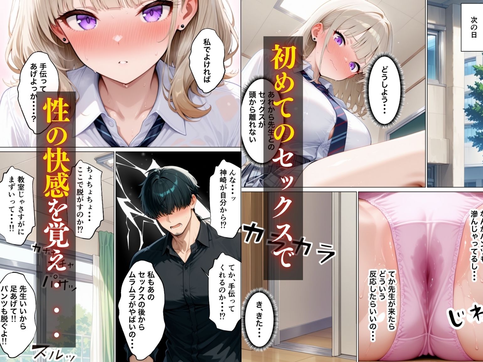 まじめ処女の教え子ギャルがクズ教師に開発される話 サンプル8ページ目