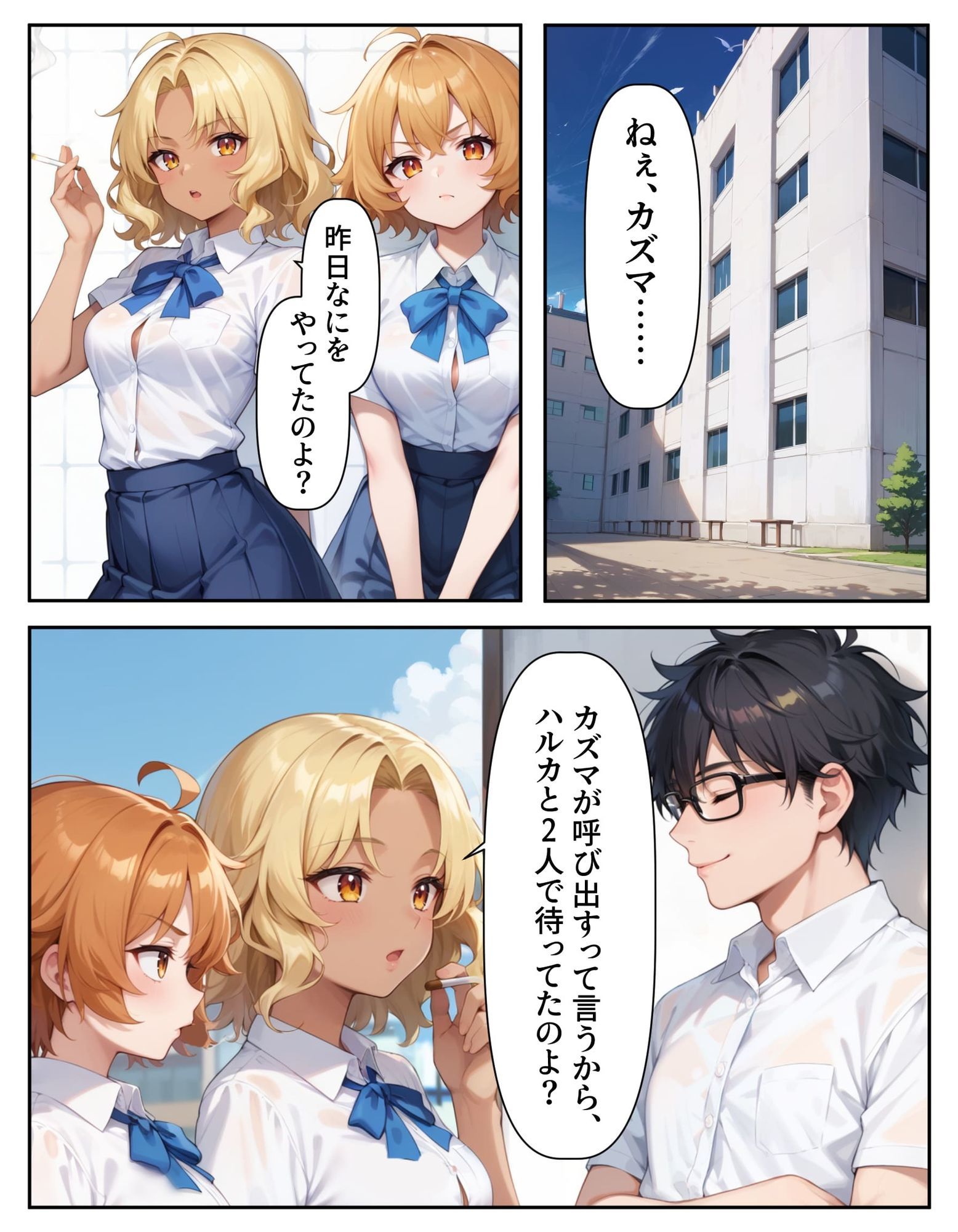 腕時計のリューズを引っ張ったら時間が停止！？好き放題に女子生徒にイタズラした話2 サンプル1ページ目