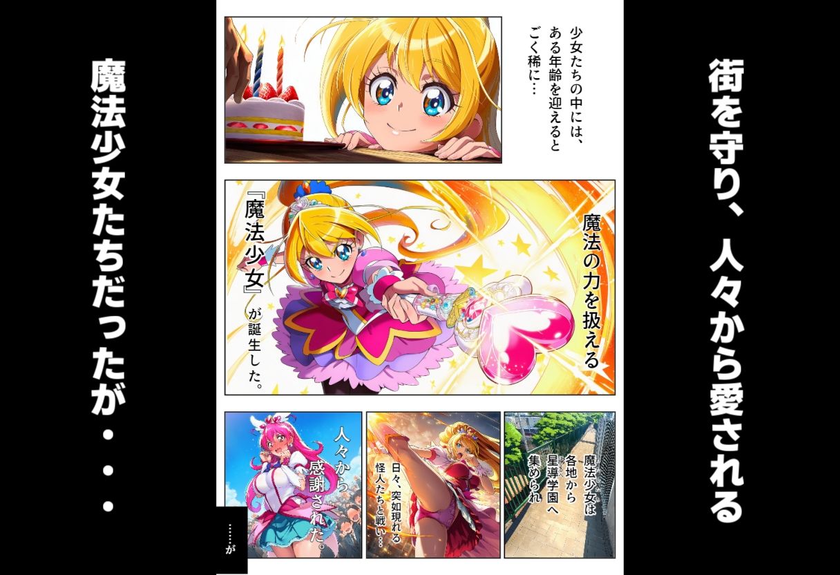 【お試し価格】敗北魔法少女の末路 〜地獄の学校生活編  前編〜 サンプル1ページ目