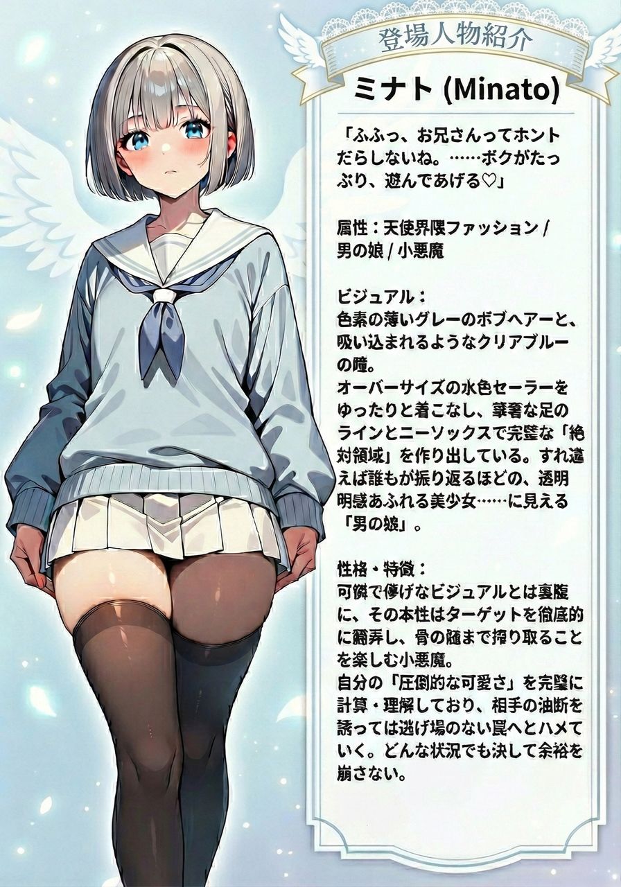 天使界隈男の娘の甘い罠 サンプル1ページ目