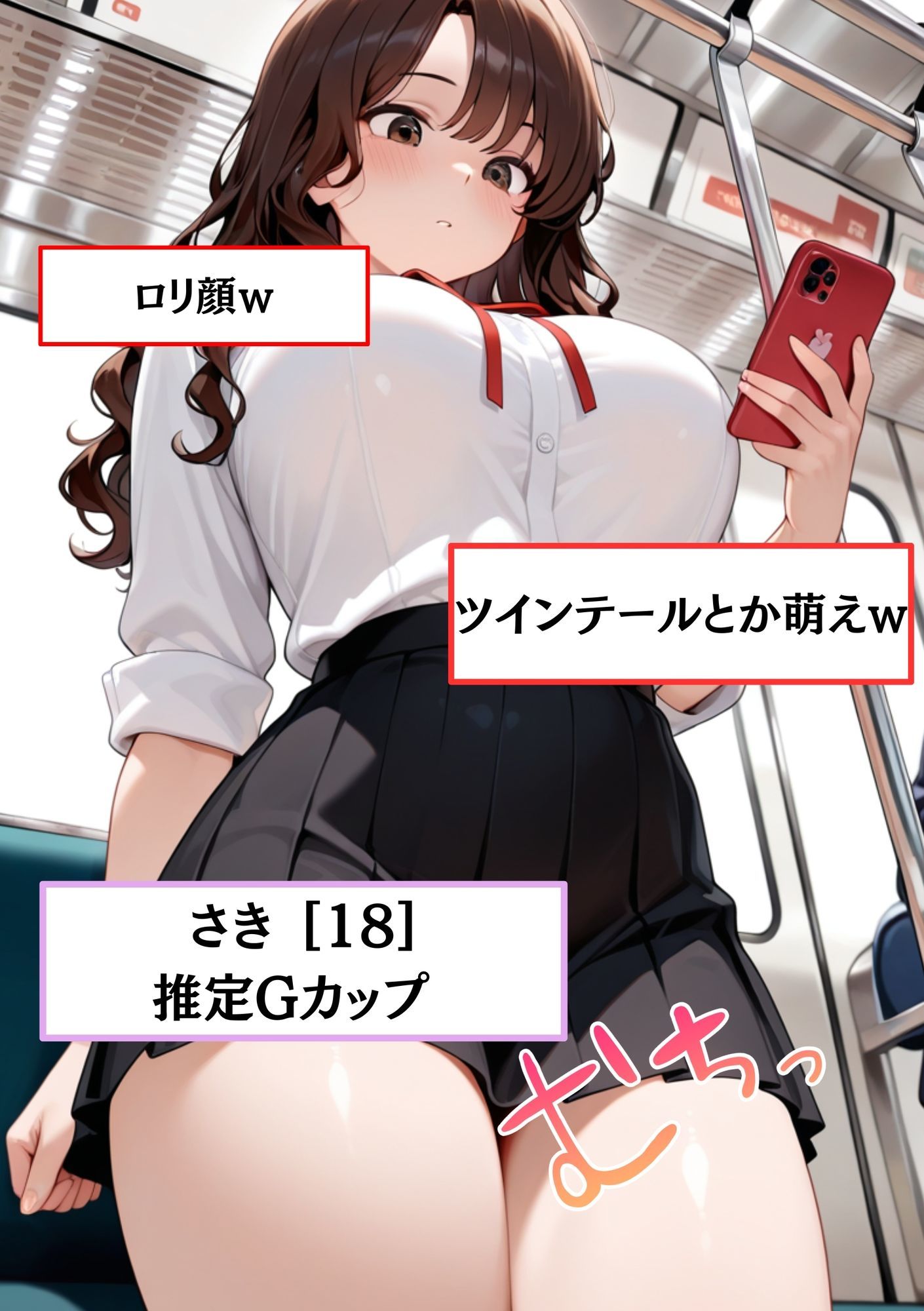 【速報】【JKが痴●被害に！】日々痴●被害に遭ってる さきさん［18歳］推定Gカップのまんこに男性が精子を中出しする事件。彼氏がいるのに性被害に逢う。 サンプル2ページ目