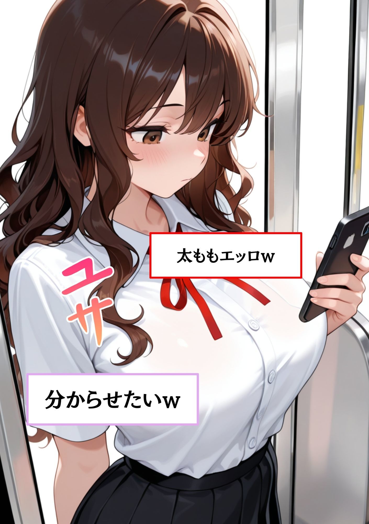 【速報】【JKが痴●被害に！】日々痴●被害に遭ってる さきさん［18歳］推定Gカップのまんこに男性が精子を中出しする事件。彼氏がいるのに性被害に逢う。 サンプル3ページ目