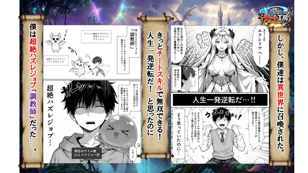 異世界でハズレジョブ『調教師』を与えられた僕は、女王と呼ばれた高慢高飛車お嬢様を可愛い雌豚ペットに完堕ちさせる。 サンプル3ページ目