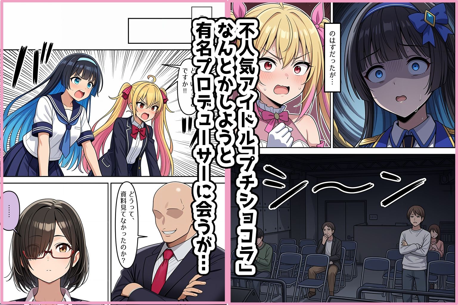 不人気アイドルが枕営業で絶頂に！！ サンプル2ページ目