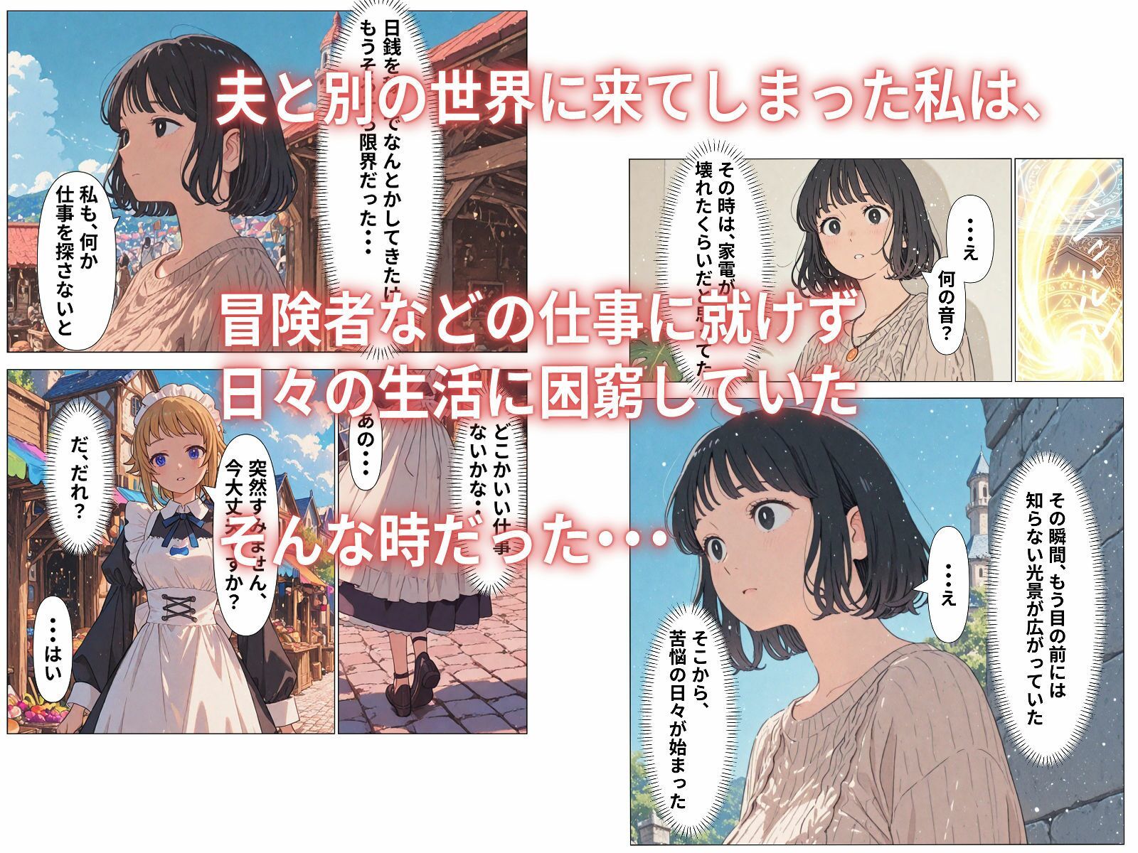 異世界に来た新妻がNTRれメイドになるまで サンプル1ページ目