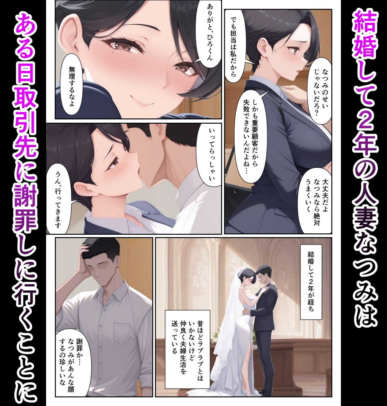 爆乳人妻は元カレちんぽに寝取られる サンプル1ページ目