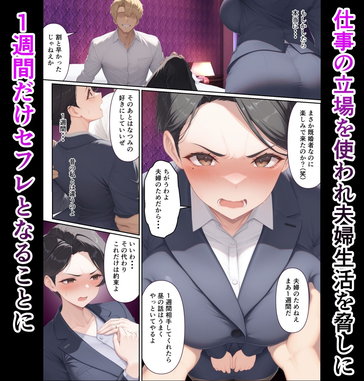 爆乳人妻は元カレちんぽに寝取られる サンプル3ページ目