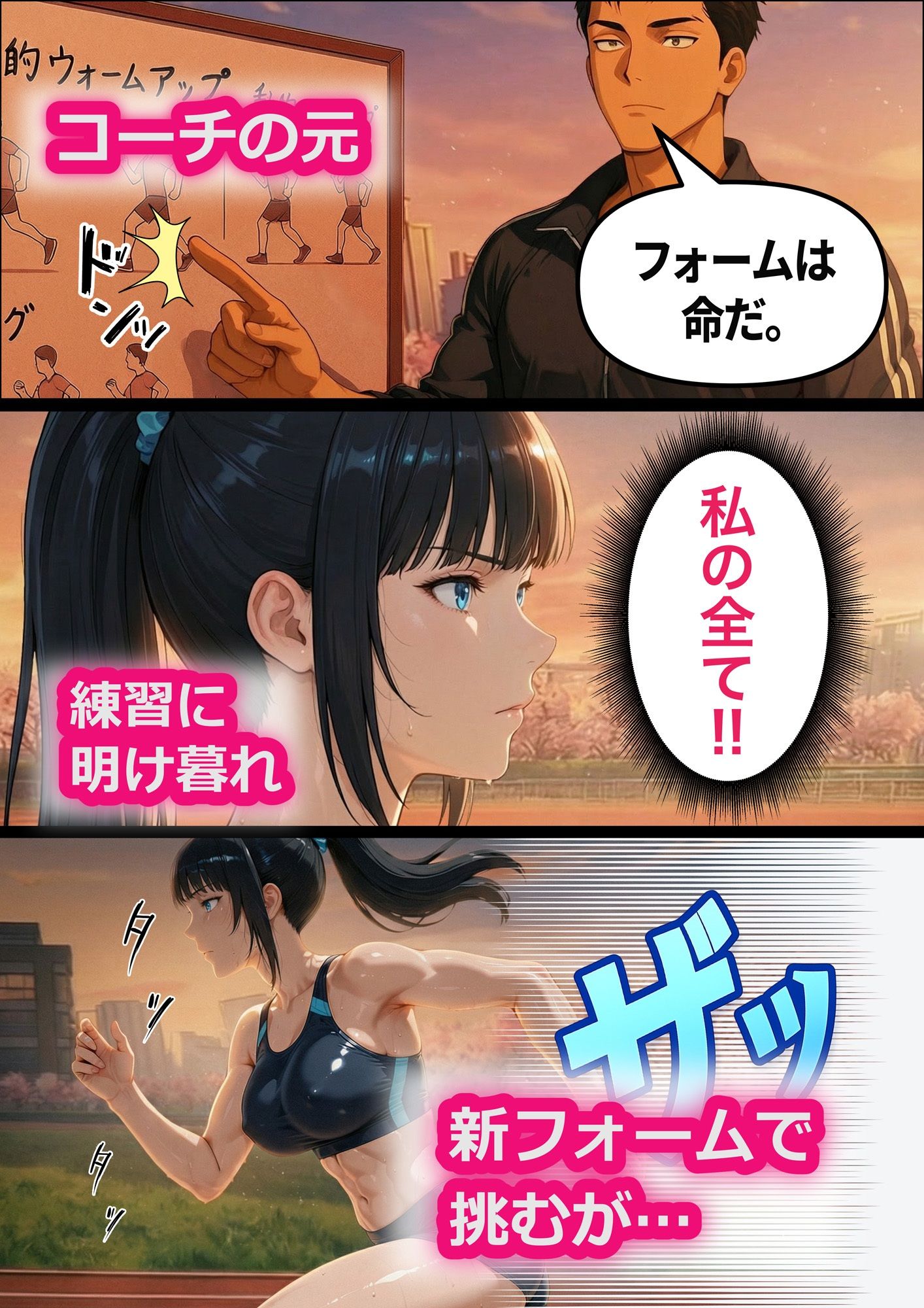 俺の彼女は陸上女子凝縮版 サンプル2ページ目