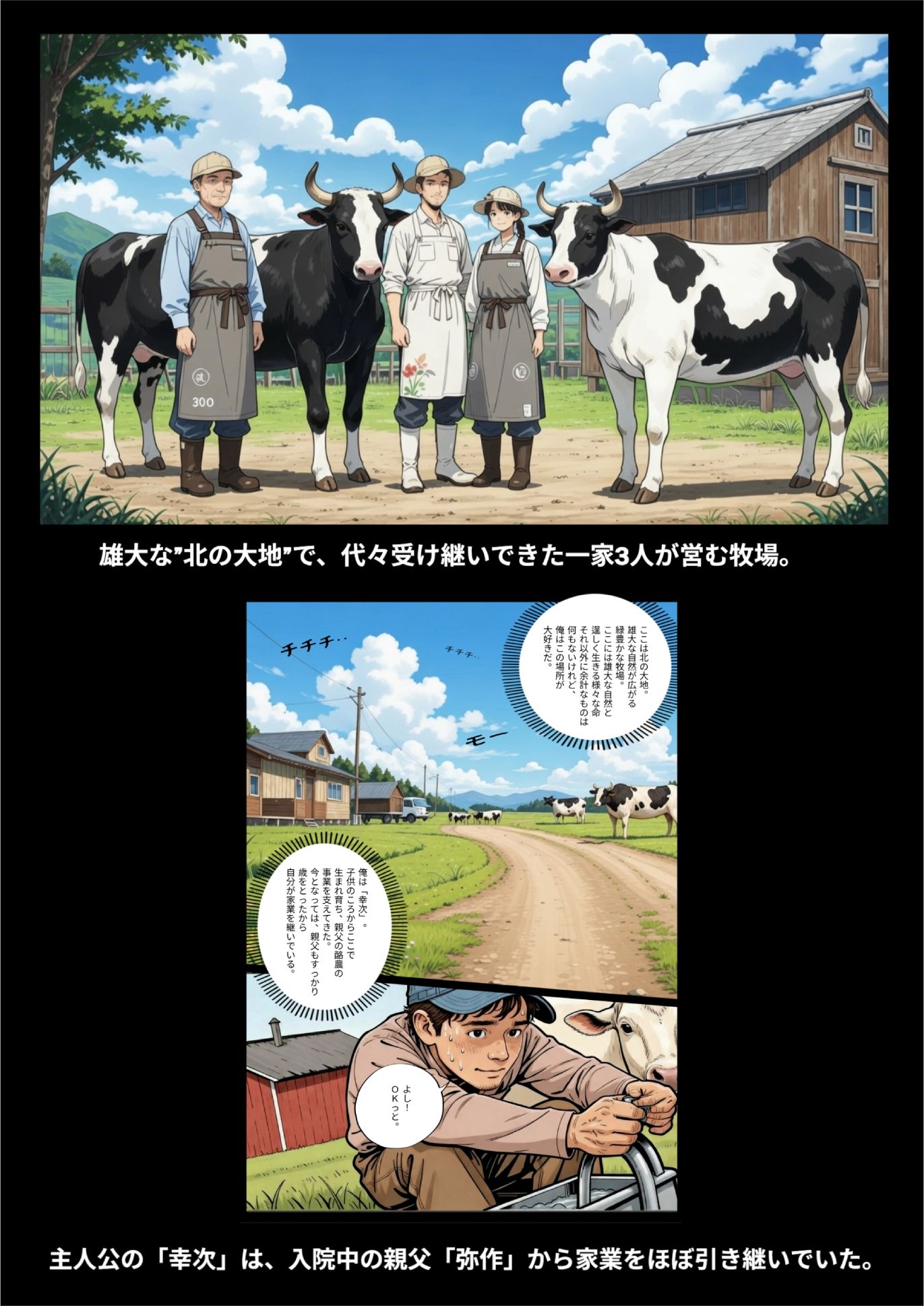 北の大地（上）フルカラー サンプル4ページ目