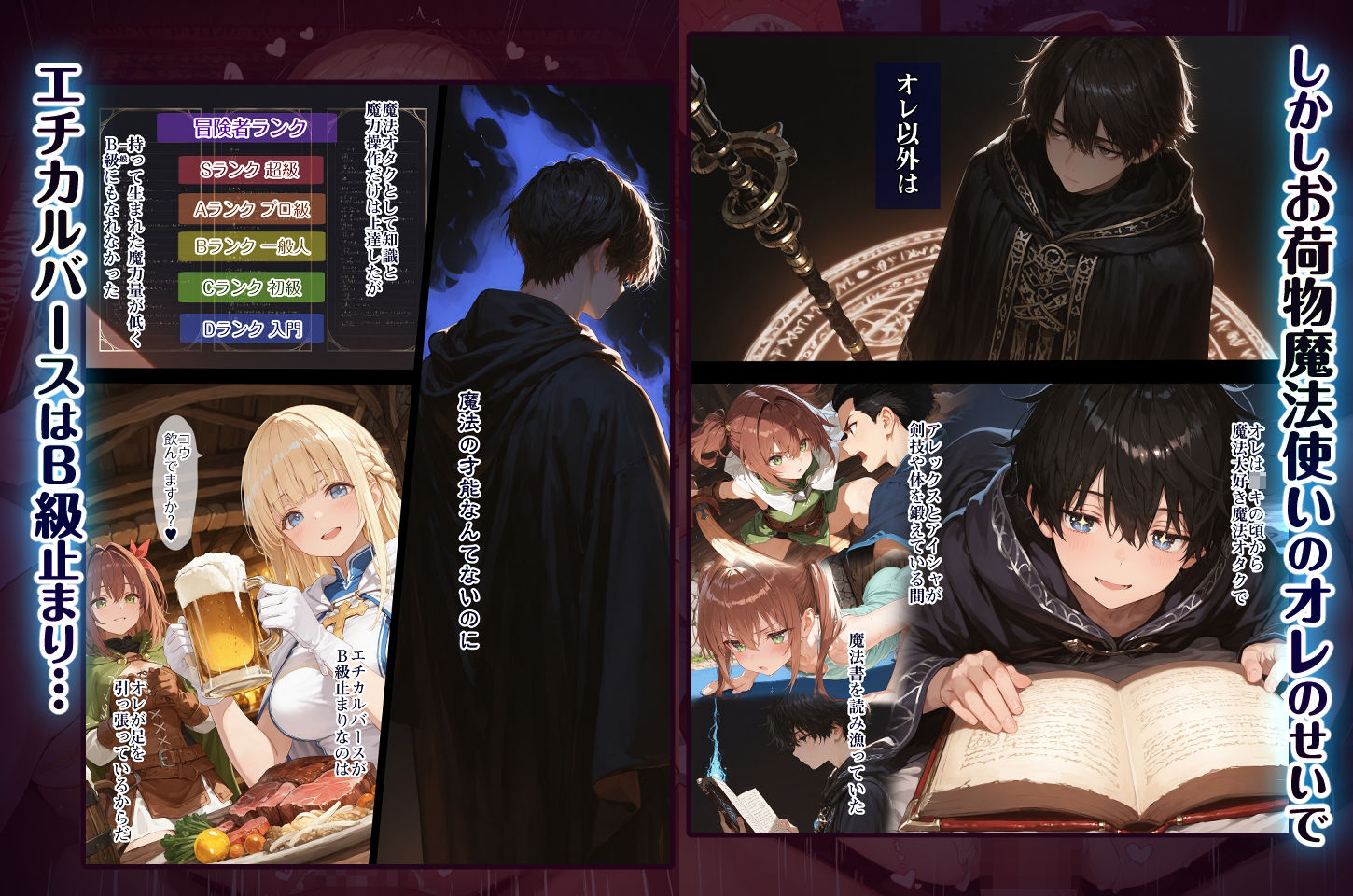 幼馴染冒険者パーティーのお荷物魔法使いオレ 失われた高等魔法スリープを覚えて皆にようやく恩返し！と思ったけど性欲を抑えきれずパーティーメンバーの眠姦孕ませレ◯プに使ってしまう サンプル3ページ目