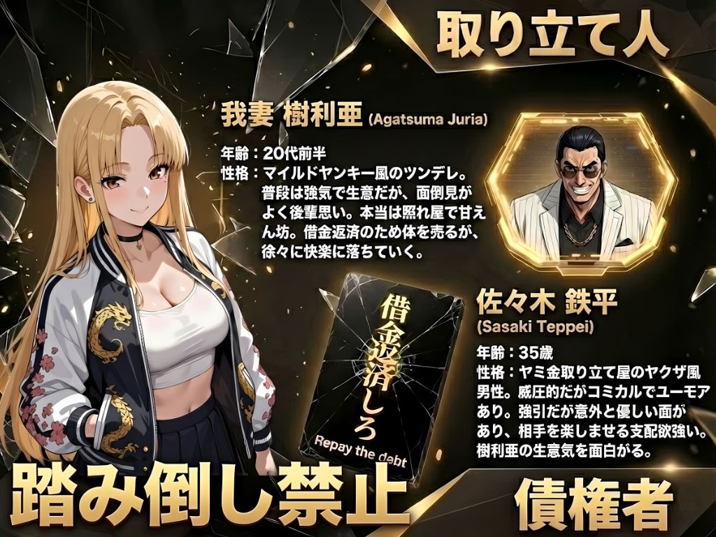借金ツンデレヤンキーの快楽返済 〜コテコテ闇金ヤクザとの甘い夜〜 サンプル1ページ目