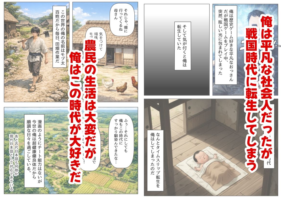 《処女穴開け儀式》戦国時代の農村に俺が転生したら、エロすぎた史実の話2 サンプル1ページ目