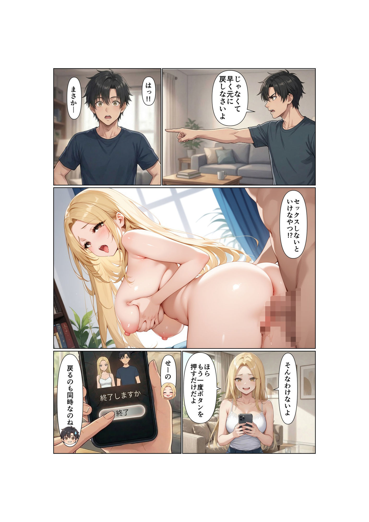 姉弟交換！！双子の弟は姉のカラダで女の快楽を知る サンプル6ページ目