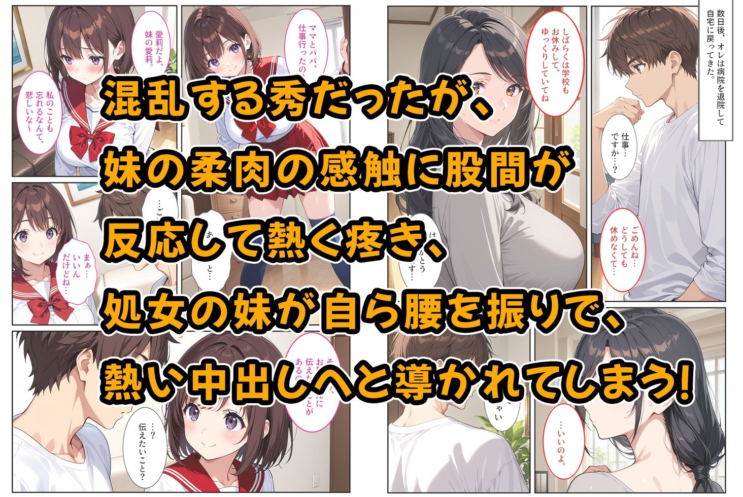 記憶喪失の兄を騙して中出しセックスをねだってくる爆乳妹〜たわわに実った妹おっぱいに欲情して我慢できない〜 サンプル5ページ目