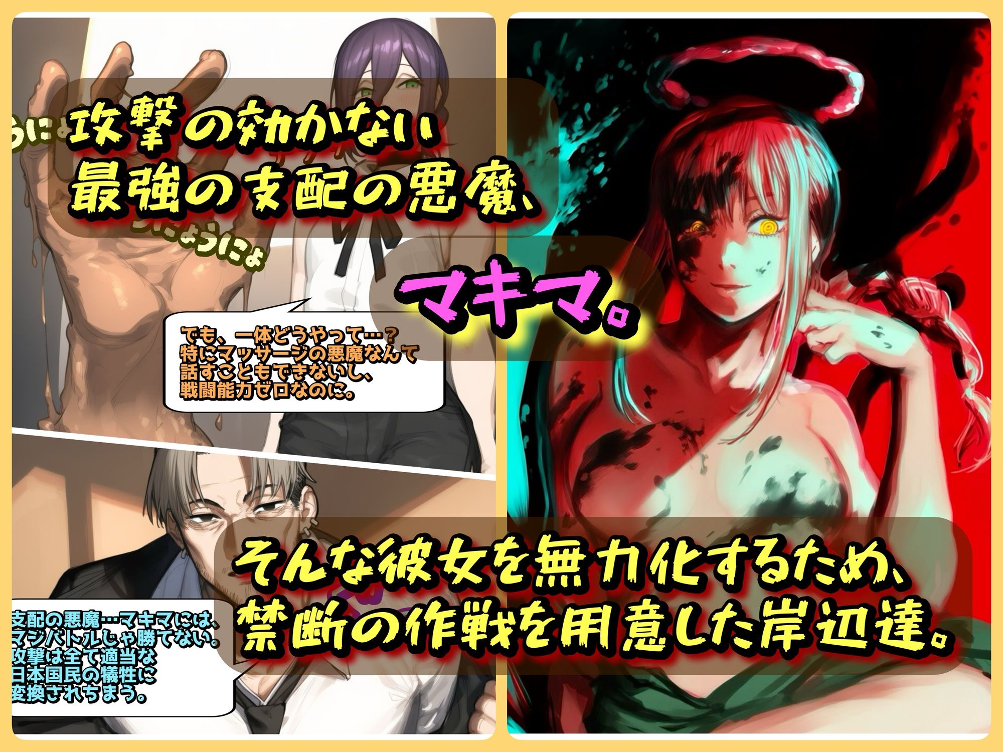 支配の悪魔の倒し方〜マキマ、くすぐりマッサージで陥落〜 サンプル1ページ目
