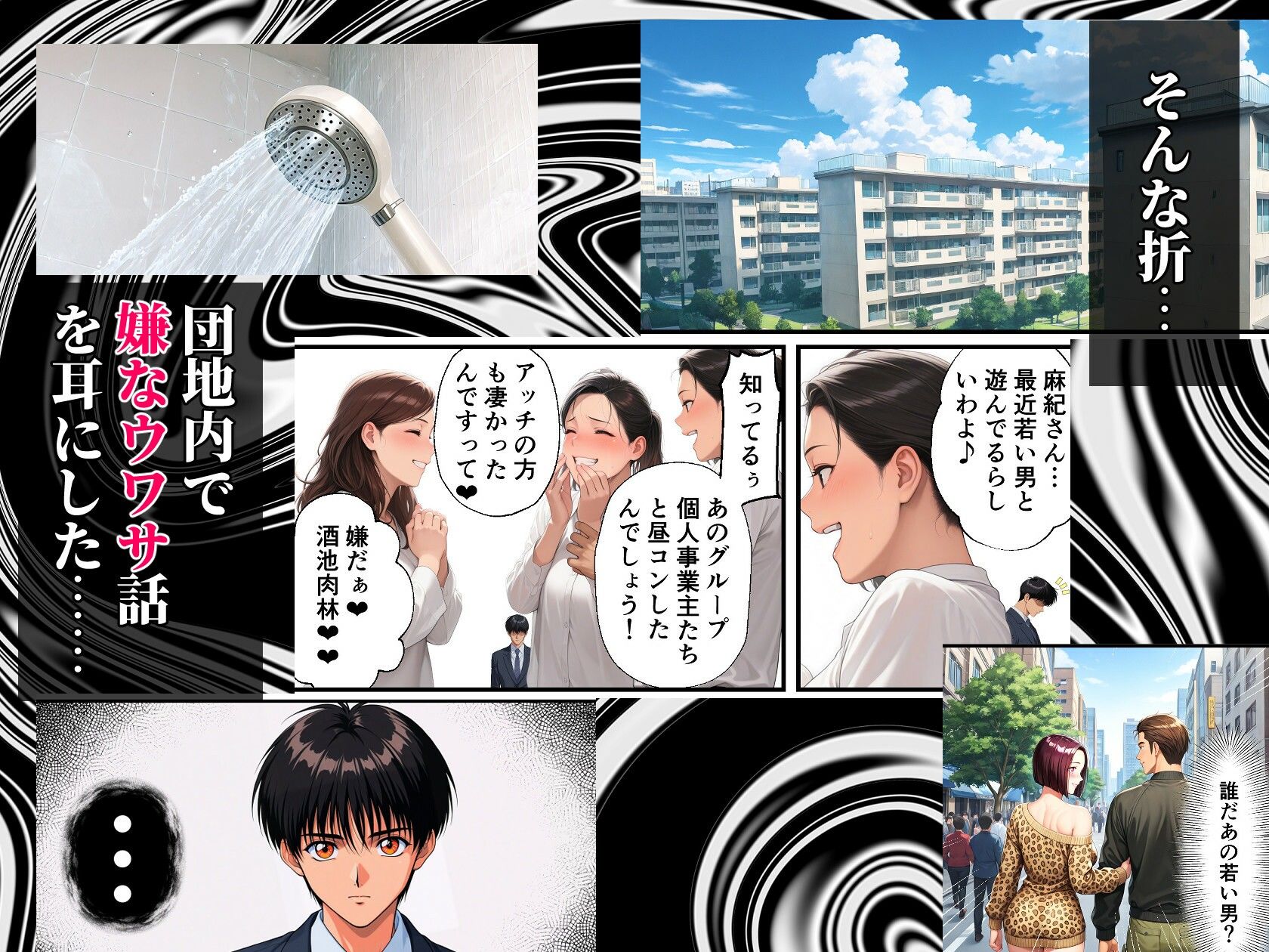 団地妻NTR〜清楚妻が早漏雑魚ちんこ（ダンナ）に欲求不満爆発？ NN（生中だし）オフ会しちゃった話〜 サンプル5ページ目
