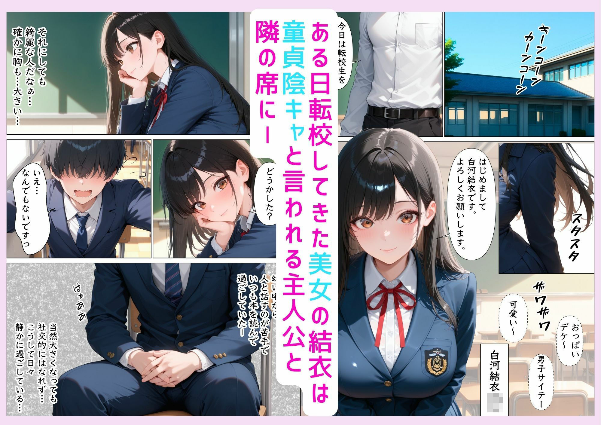 童貞陰キャが幼馴染の清楚系美女を何度も絶頂させたらセックスの虜になった話 サンプル1ページ目