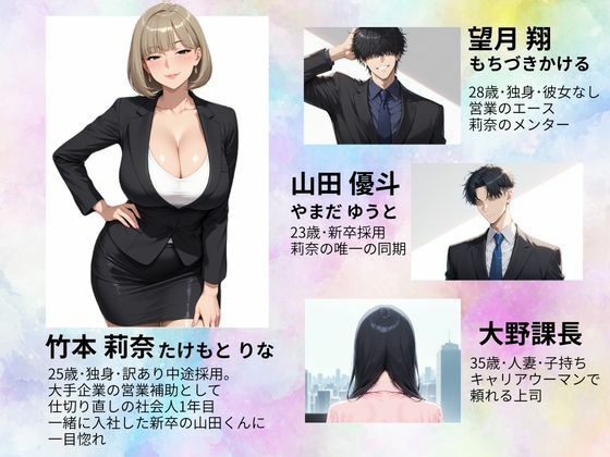 ワケあり新入社員が職場の先輩と濃厚SEXする話 サンプル1ページ目