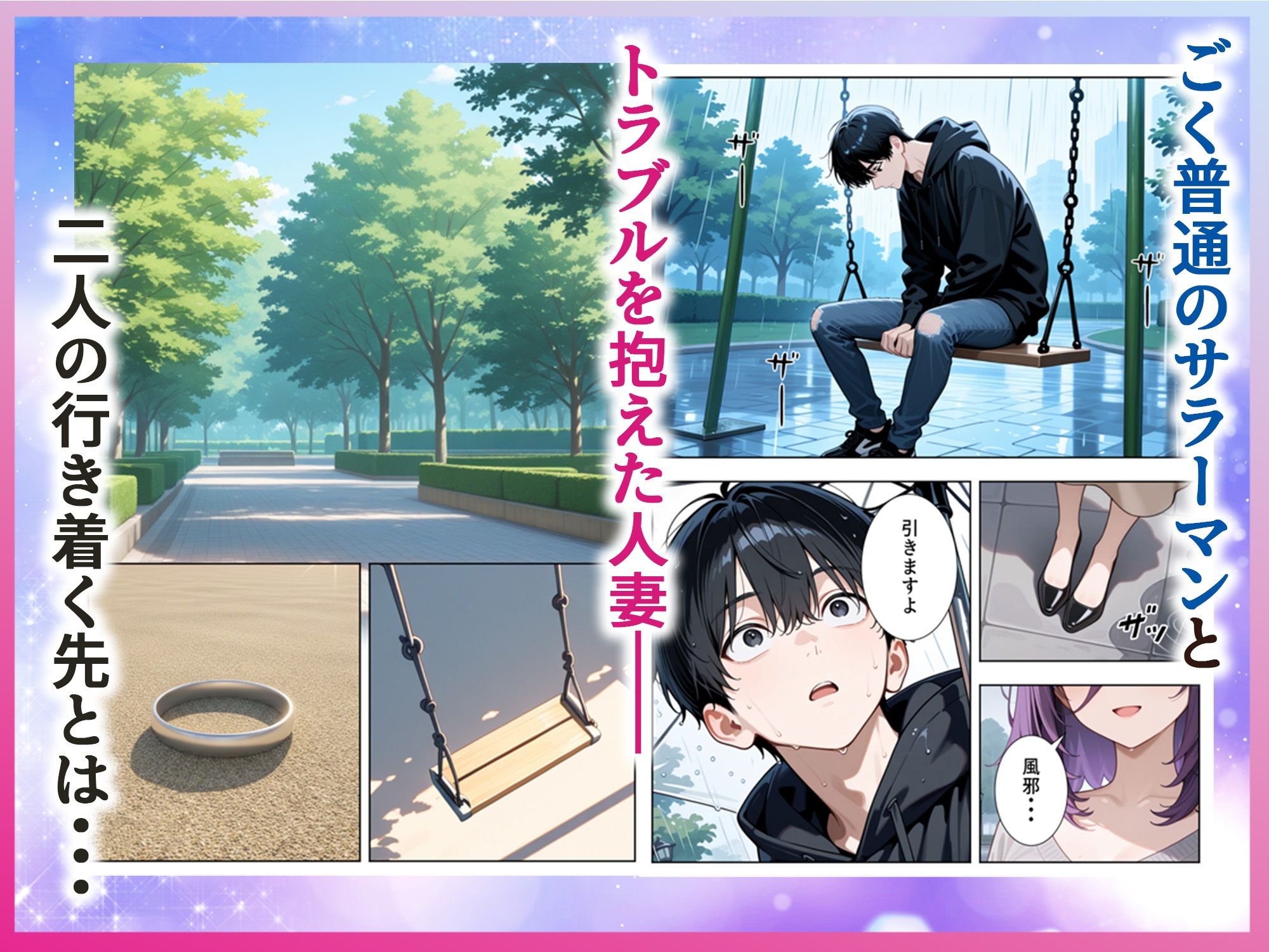 雨の日に出会った人妻とイチャらぶSEXするまで サンプル9ページ目