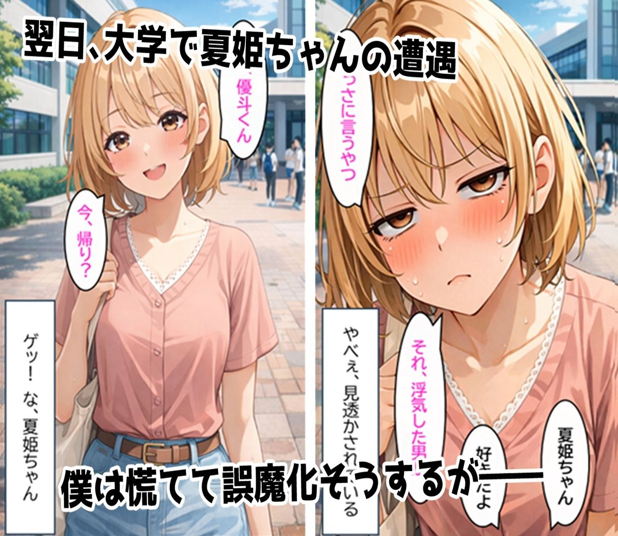 無防備すぎる同級生に、理性が追いつかなかった話 第8話「秘密を知った彼女」 サンプル6ページ目