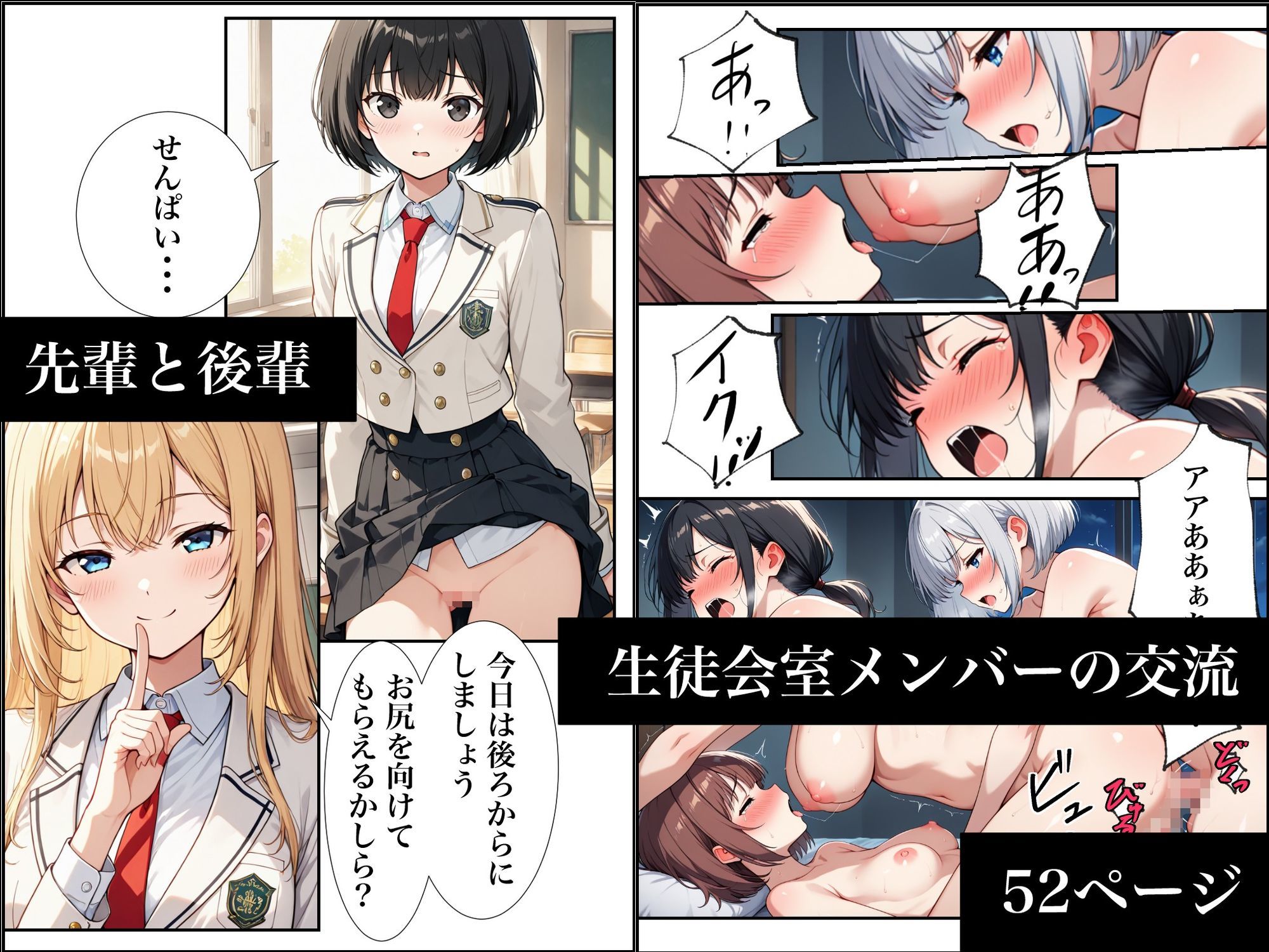 男のいない世界のフタナリとなった女の子たちの日常〜コミック52P＋CG集448P〜 サンプル3ページ目
