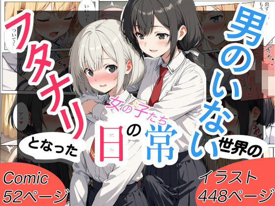 男のいない世界のフタナリとなった女の子たちの日常〜コミック52P＋CG集448P〜