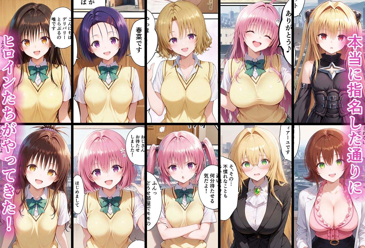 とらぶるキャラを指名できるデリヘルアプリ 総集編 サンプル2ページ目