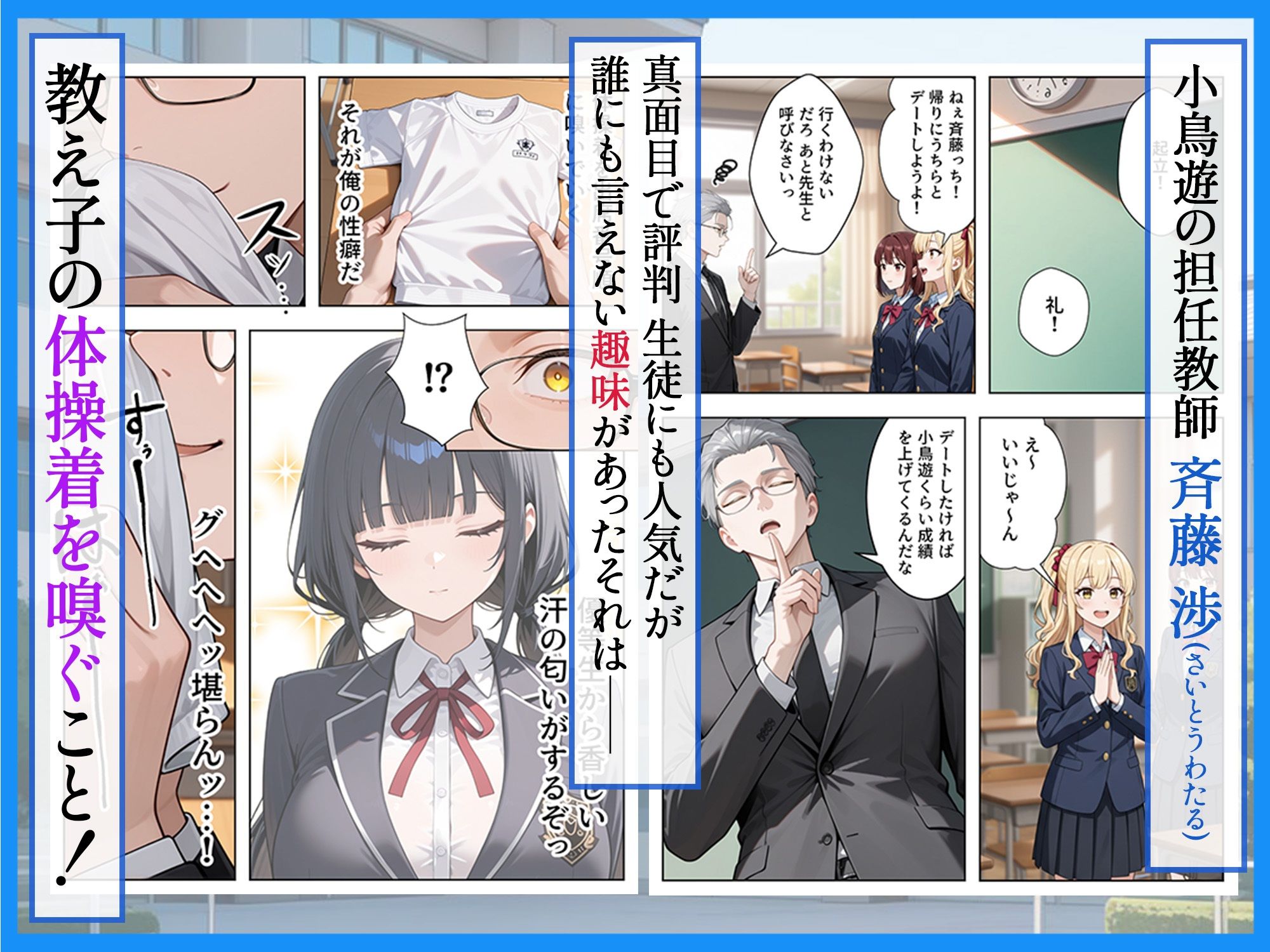 優等生の裏の顔 大好きな先生の弱味を握って寸止めの果てに中出しさせる話 サンプル2ページ目