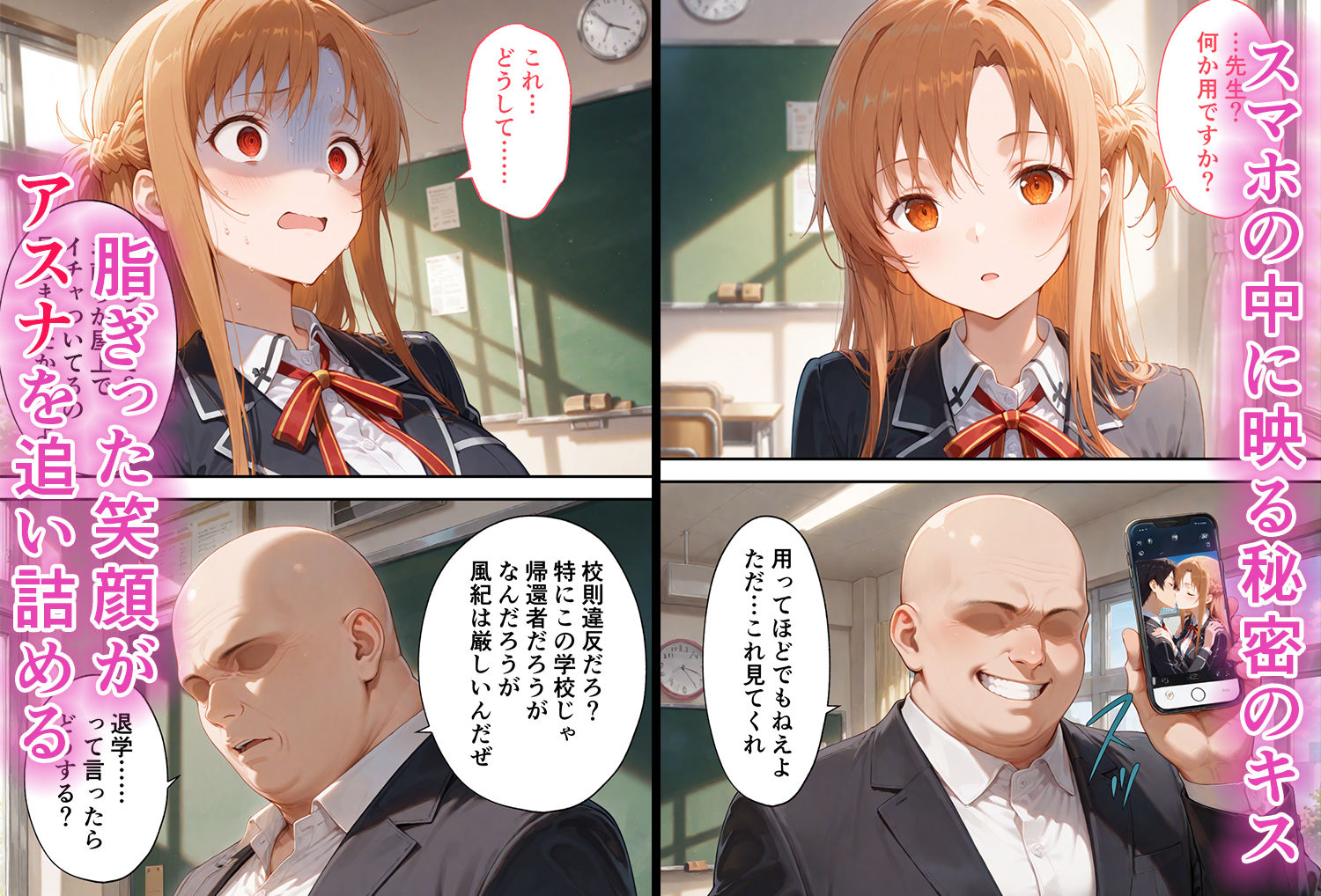 弱みを握られた俺の彼女が寝取られ堕ちるまで アスナ編 サンプル2ページ目