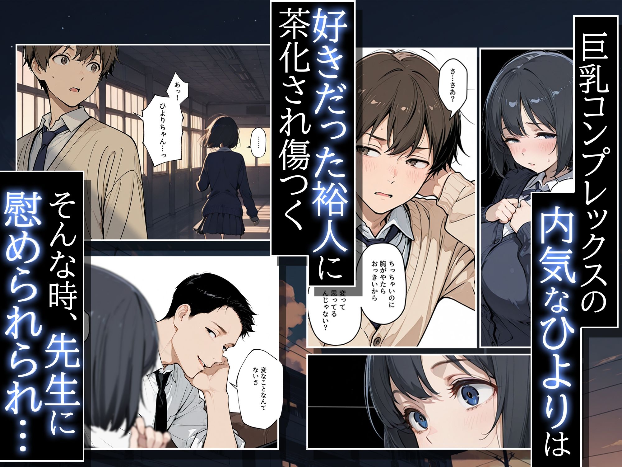 内気な彼女が先生の大人ちんこに孕ませセックスで寝取られる話 サンプル2ページ目