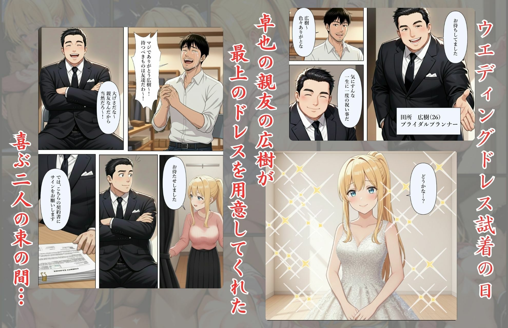 結婚式前夜に… サンプル5ページ目