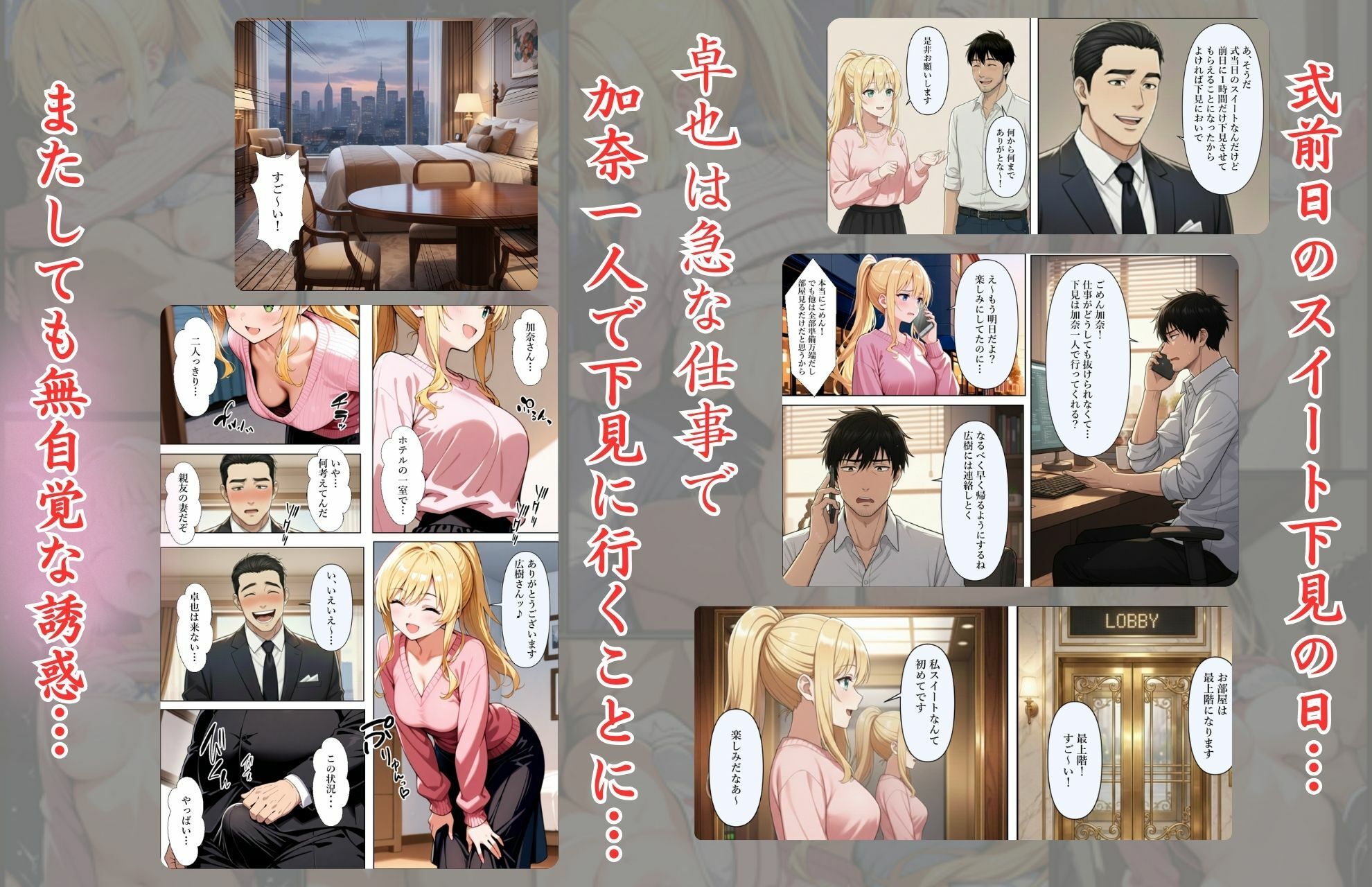 結婚式前夜に… サンプル7ページ目