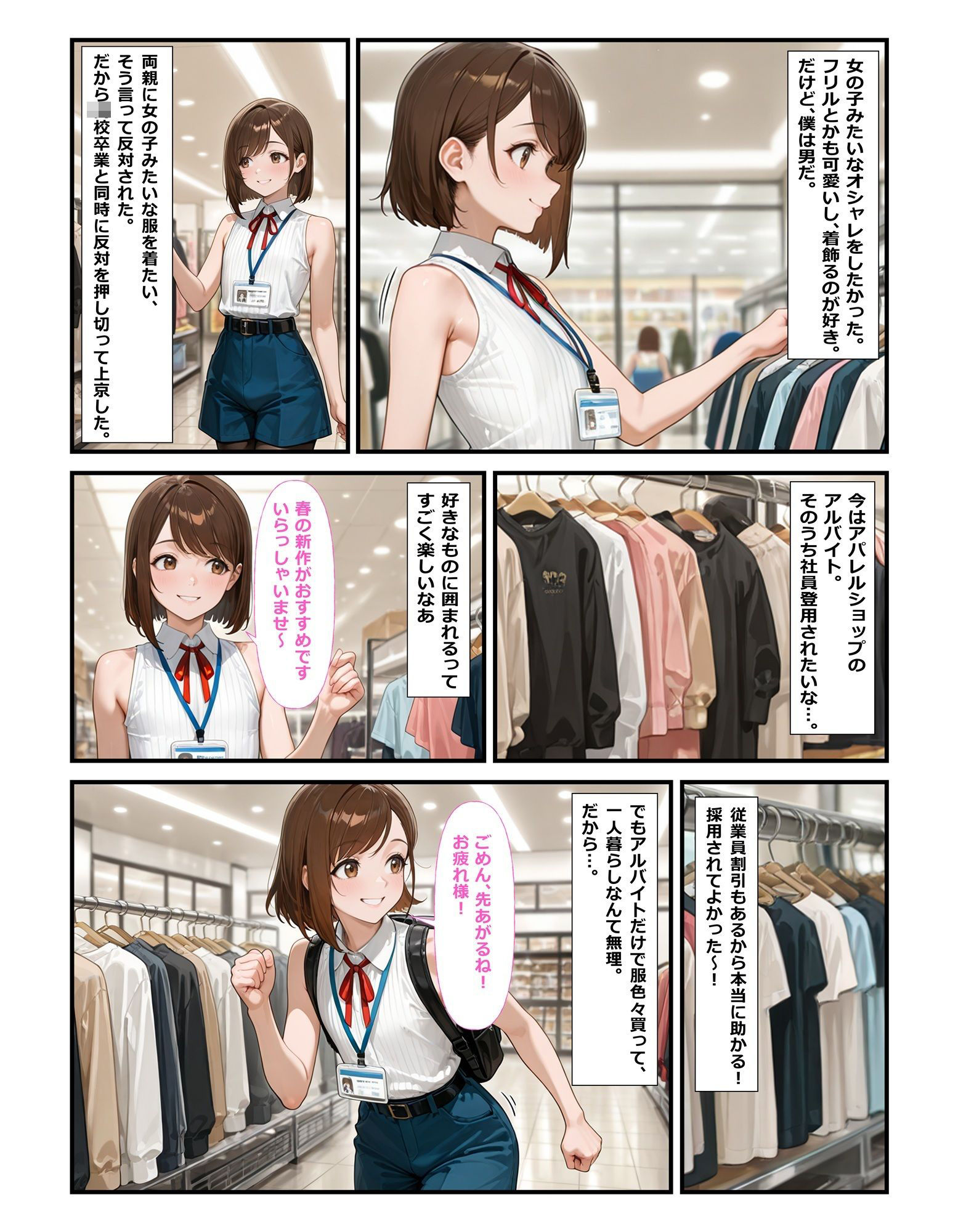 オシャレ男の娘ニューハーフ肉便器に堕ちる サンプル1ページ目