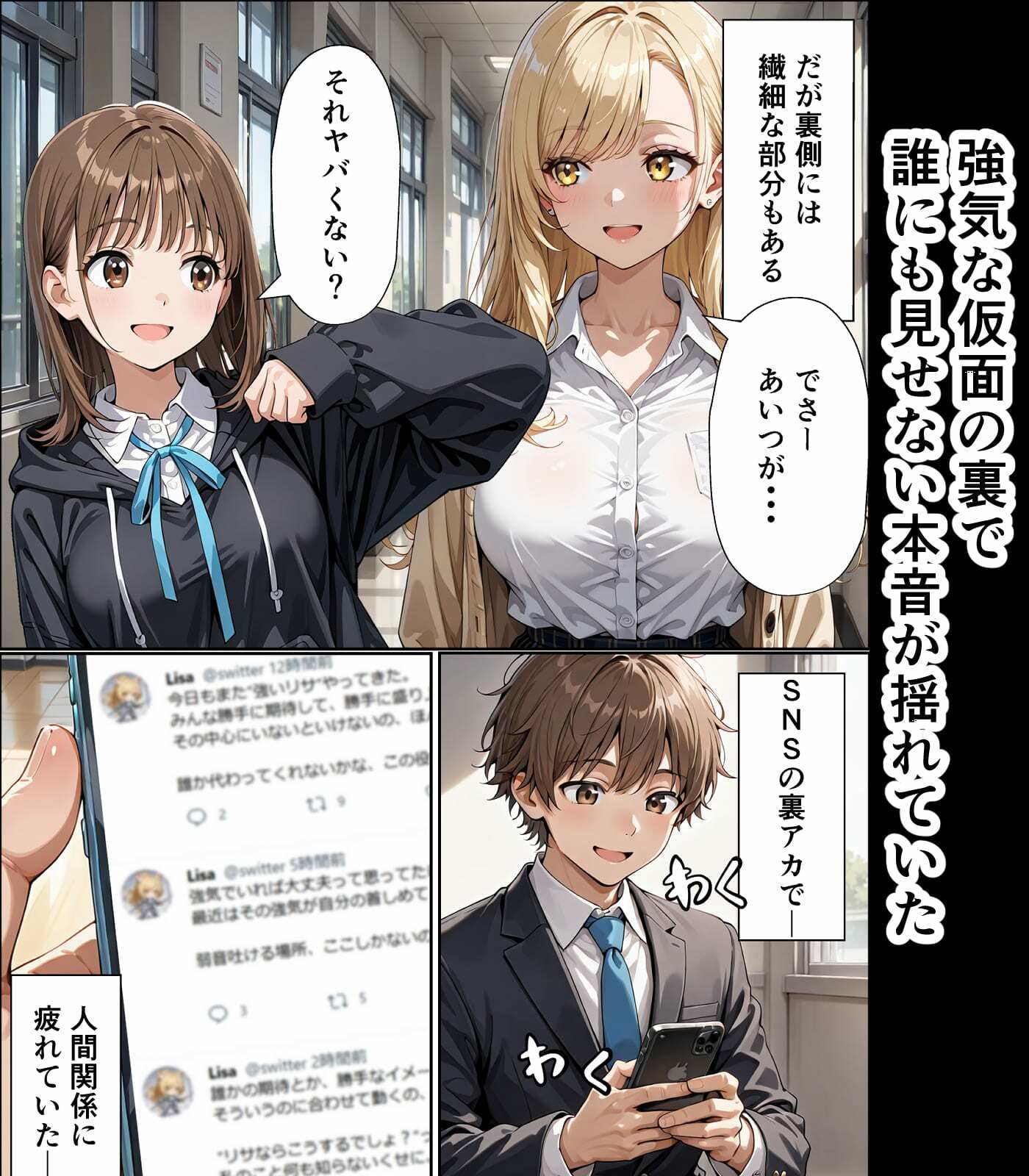 学園憑依II 強がりギャルと、静かな侵入者 サンプル2ページ目