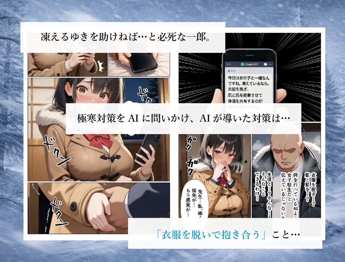 ストーブ故障で凍えている内気美女の教え子を中出しセックスであっためてあげる話 サンプル4ページ目