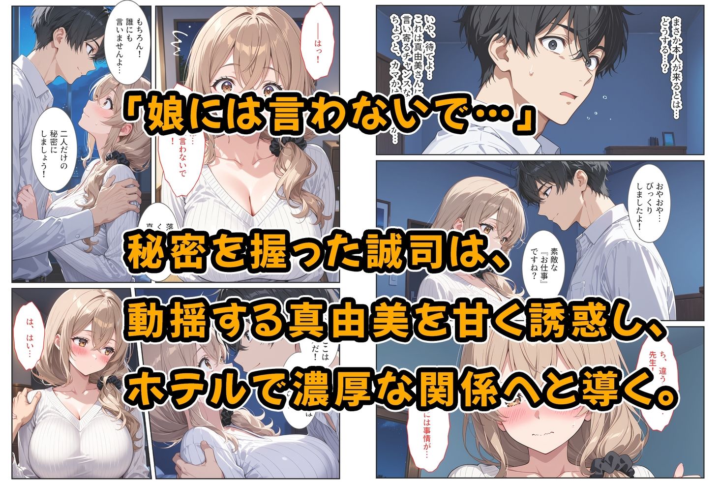デリヘル呼んだら教え子のママが来たので孕ませました〜娘も一緒に種付けて腹ボテ家族に〜 サンプル4ページ目