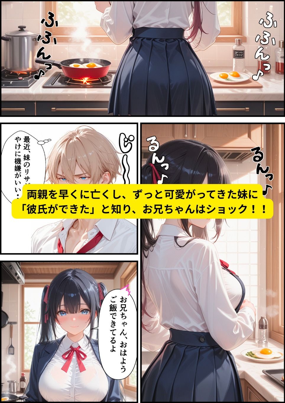 お兄ちゃんの嫉妬えっち サンプル1ページ目
