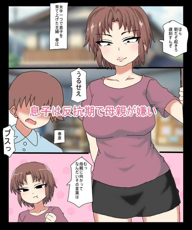反抗期の息子が 働いてる熟女壁穴ヘルスにきちゃったので バレないように息子チンポを抜 サンプル1ページ目