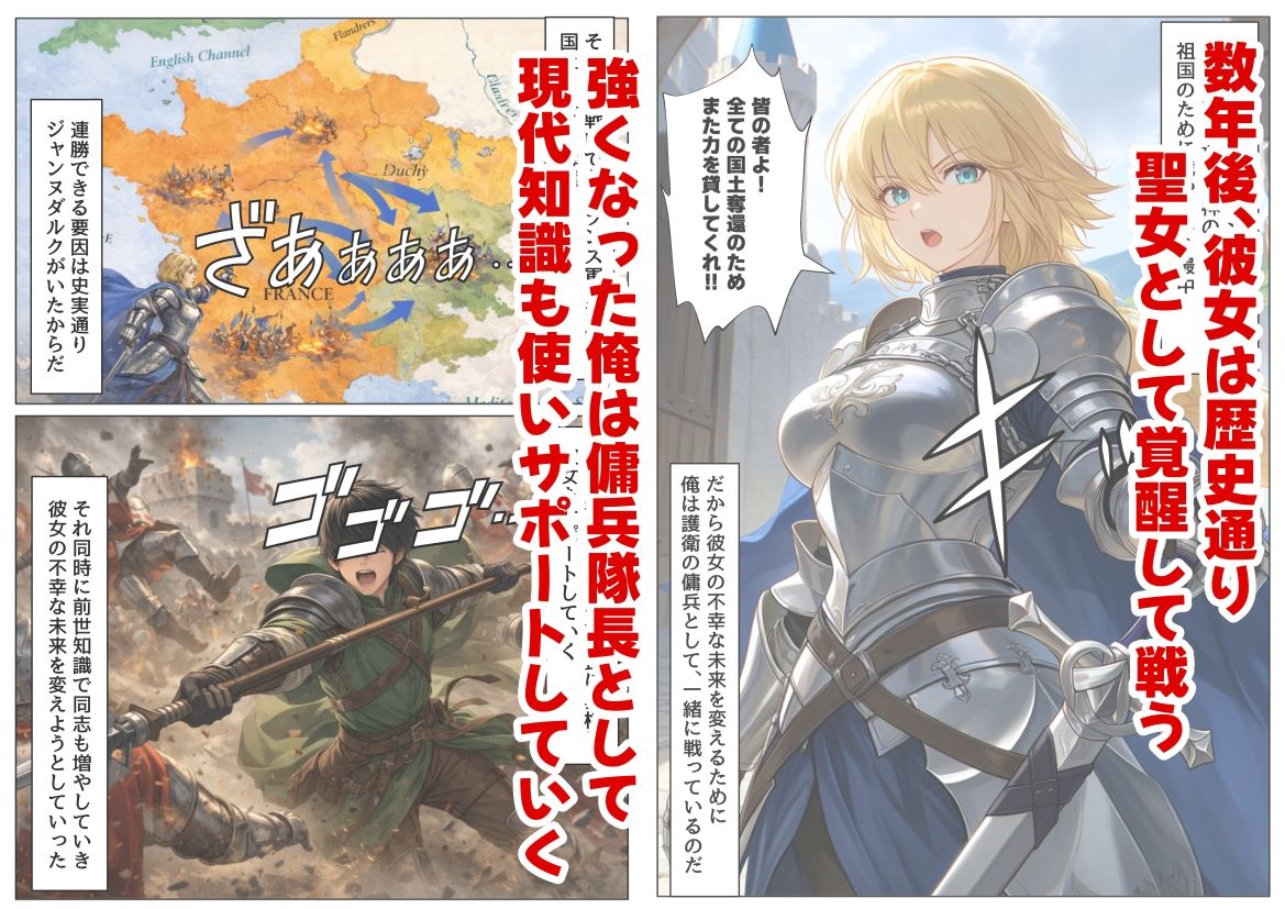 ジャンヌダル●の幼馴染に転生した俺は、彼女の悲惨な歴史を変える！！ サンプル3ページ目