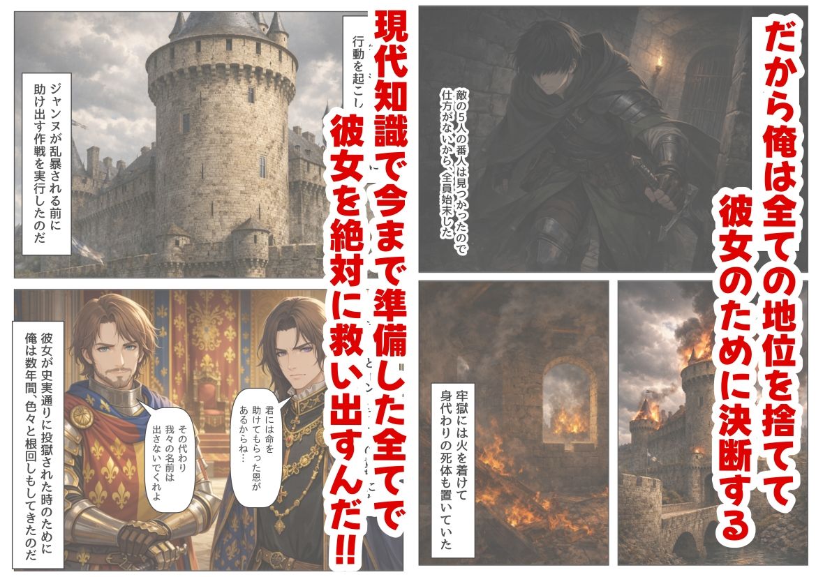 ジャンヌダル●の幼馴染に転生した俺は、彼女の悲惨な歴史を変える！！ サンプル5ページ目