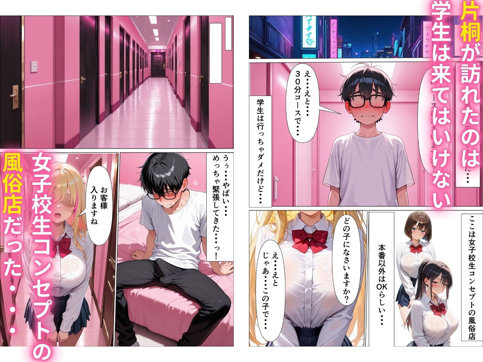 僕を見下す一軍ギャルが風俗店で働いていた件 サンプル3ページ目
