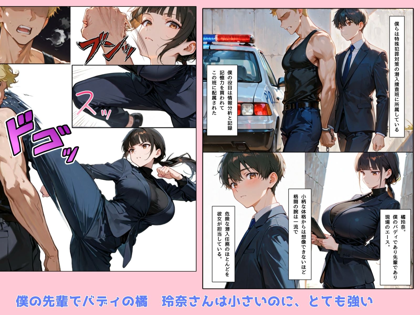ミニマム爆乳捜査官玲奈 サンプル2ページ目
